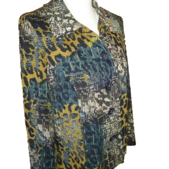 Kim Rogers Petite Multi-Color Animal Print Jacket - Picture 4 of 11